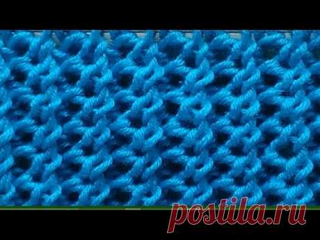 ДВУХСТОРОННИЙ УЗОР ИЗ ТРЕХ ПЕТЕЛЬ.   DOUBLE-SIDED THREE LOOP PATTERN.