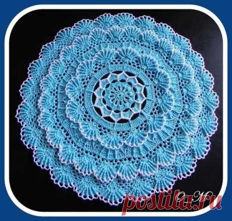 Роскошная салфетка крючком