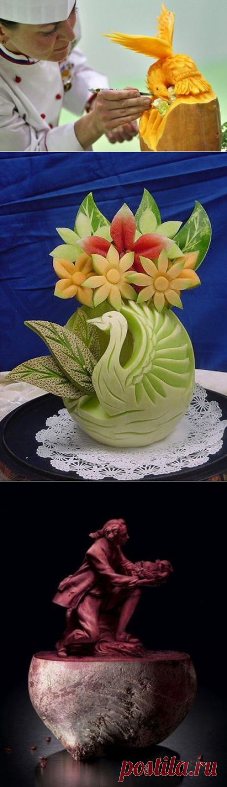 Произведения искусства из... овощей и фруктов!