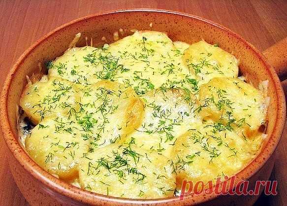 Запеканка с грибами вкуснее банального пюре с грибной подливой, а готовится даже проще!

Вам потребуется:

350 г свежих или замороженных грибов (опята, шампиньоны, лисички, белые и т.д.)
600 г картофеля
150 г лука
150 г сыра (полутвердого или твердого)
сметана (10-20%) или майонез
растительное масло
соль
перец

Как готовить:

1. Грибы отварить до готовности (опята около 30 минут после закипания).

2. Картофель отварить до готовности. Лук нарезать полукольцами.Обжарить на р...