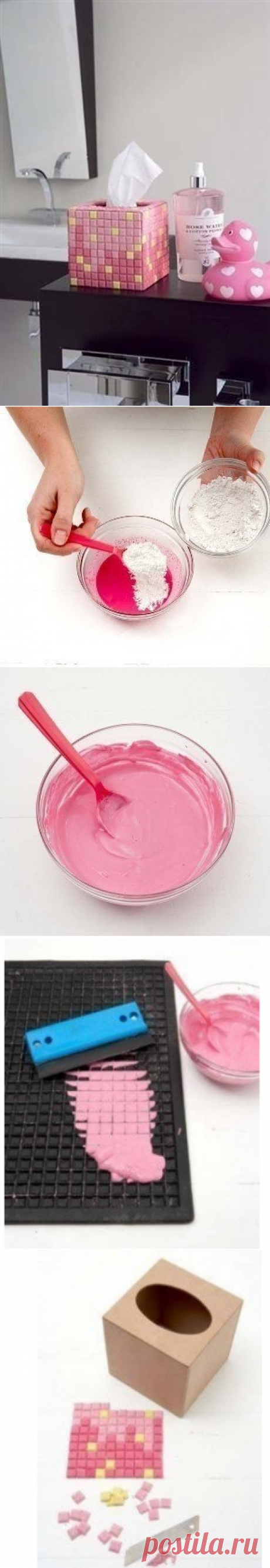 МОЗАИКА СВОИМИ РУКАМИ С ПОМОЩЬЮ КОВРИКА