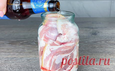 Испанский мясник научил делать мясо мягче масла: маринуем на пиве в стеклянной банке