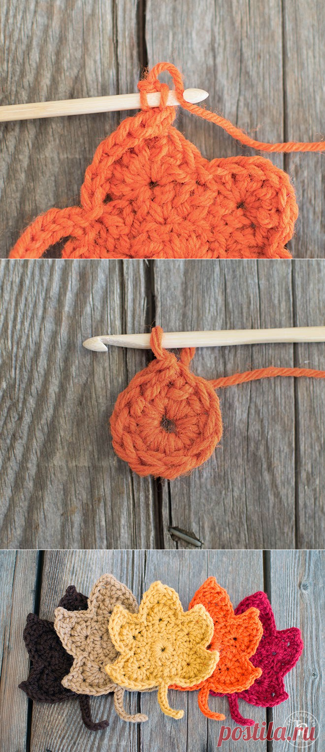 Fall Leaves Free Crochet Pattern