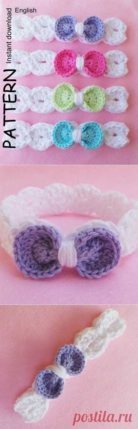 CROCHET HEADBAND Pattern BABYS headband от KerryJayneDesigns