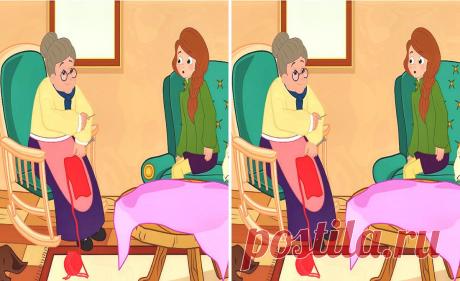 Найдите 4 отличияна картинке Бабушка рассказывает сказку внучке, и вяжет. Тест на внимательность.

Читай дальше на сайте. Жми подробнее ➡ https://vk.cc/5dZlNI 
 
Тест на память с историей: выбери свой уровень! 
 Сегодня мы предлагаем пройти онлайн-тест на внимание, который проверит твою память.
И не только.
Давай посмотрим, какой из предложенных вариантов ответов тебе удастся выбрать первым!
На каждый вопрос отвечай да или нет. 
 - Ты знаешь, что такое «сборка» по «Матрице»?
Нет?
Тогда откро…