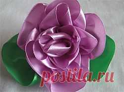 Розы из атласных лент своими руками