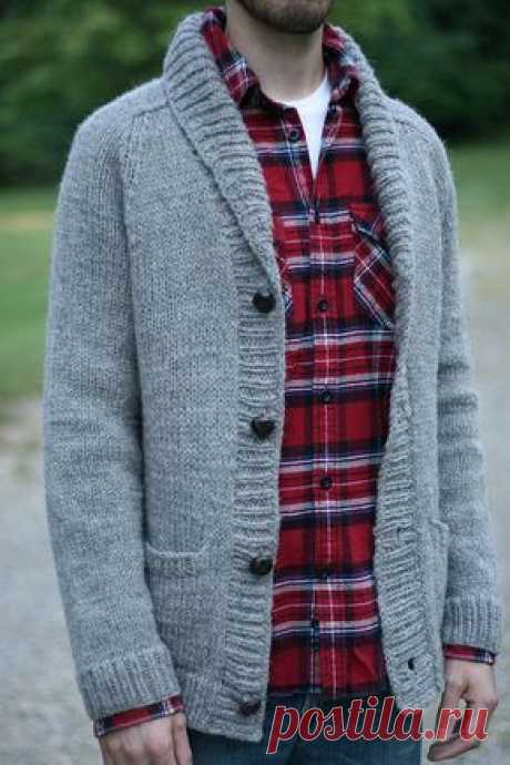 tim's smokin' jacket by sarawallacemack, via Flickr on Ravelry   in: Son of Stitch 'n Bitch: 45 Projects to Knit and Crochet for Men