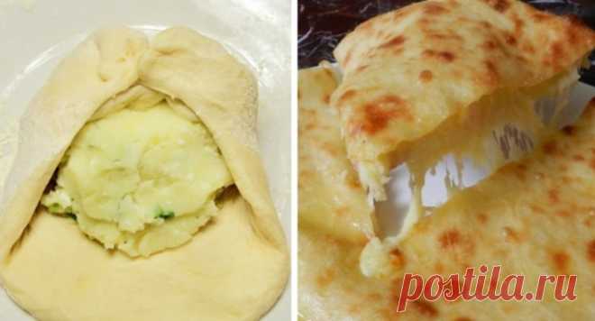 Грузинские лепешки с картофелем и сыром