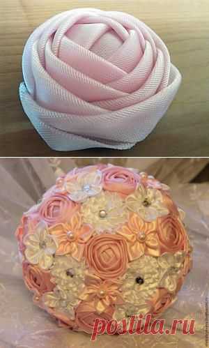 Создаем розу для брошь-букета - Ярмарка Мастеров - ручная работа, handmade
