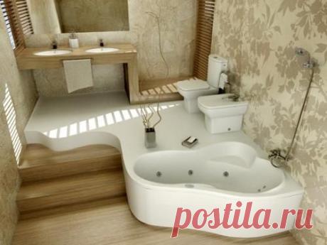 Дизайн маленькой ванной комнаты