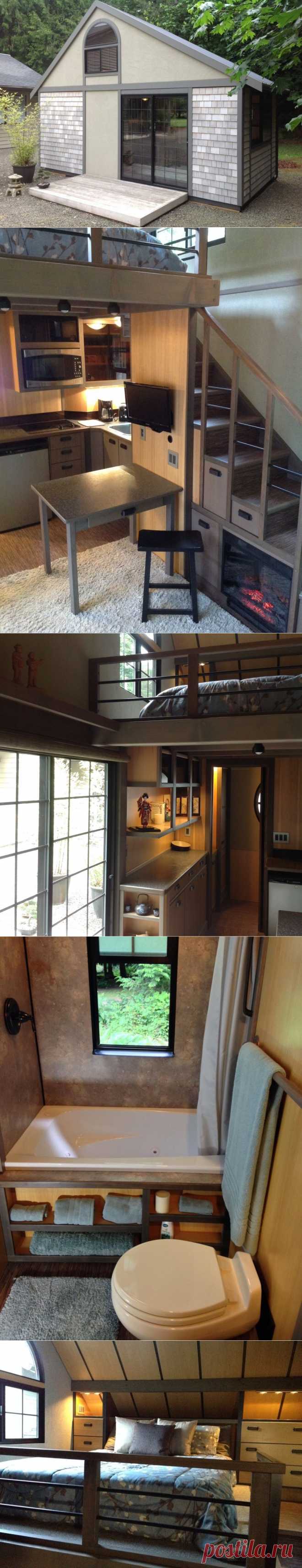 В этой крошечной избушке архитектор создал все для комфортной жизни