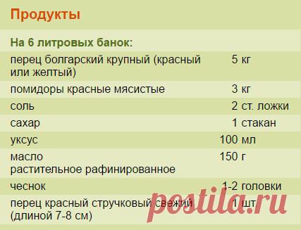 Лечо «Светлана»