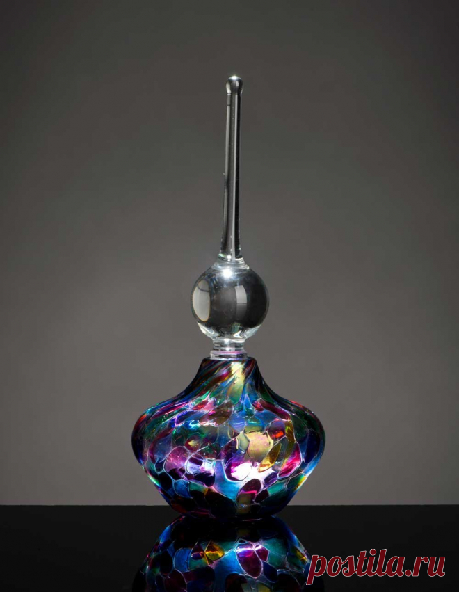 Витраж Элегантный флакон духов Брайс Dimitruk (Art Glass Perfume Bottle) | Ловкий Главная