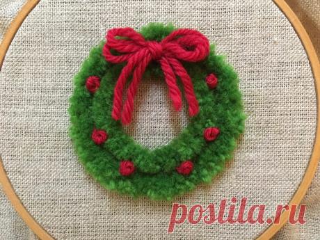 чувство stitchy: MooshieStitch понедельник: Plushwork венок