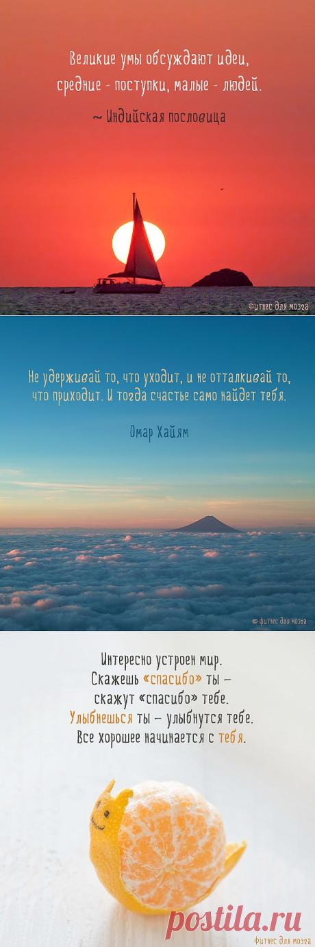 Мысли, над которыми стоит задуматься