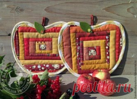 Изделия из пэчворка могут быть не только красивыми, но и полезными!😊
С такими прихватками работать на кухне - одно удовольствие😏...
...#прихватки