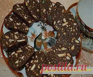 Шоколадная колбаса - Кулинарные рецепты