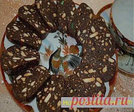 Шоколадная колбаса - Кулинарные рецепты