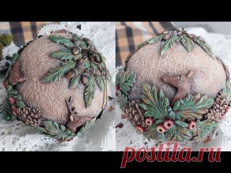 Christmas ornament - forest bauble 🎄🦌🎄#diy #tutorial