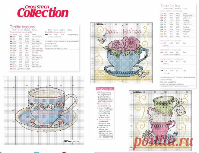 Журнал Cross Stitch Collection 213'2012 "Time for tea"
2900x2227