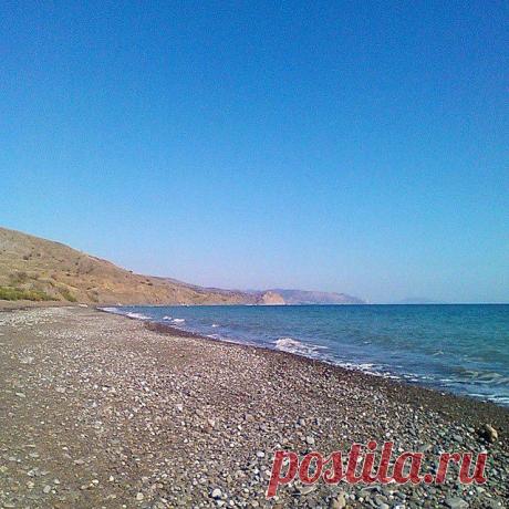 Крым, пляж в Рыбачье