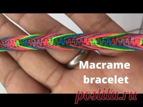Esta pulsera es muy hermosa | pulsera de hilos faciles - YouTube