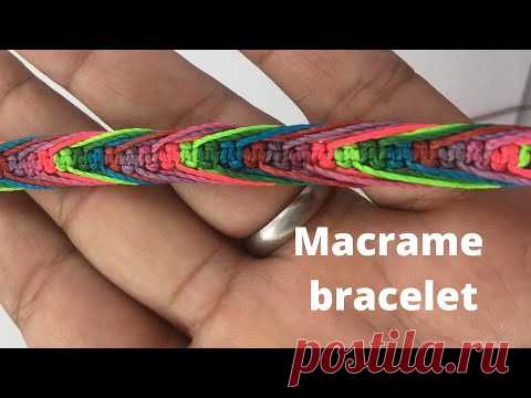 Como hacer una pulsera de hilo facil y rapido