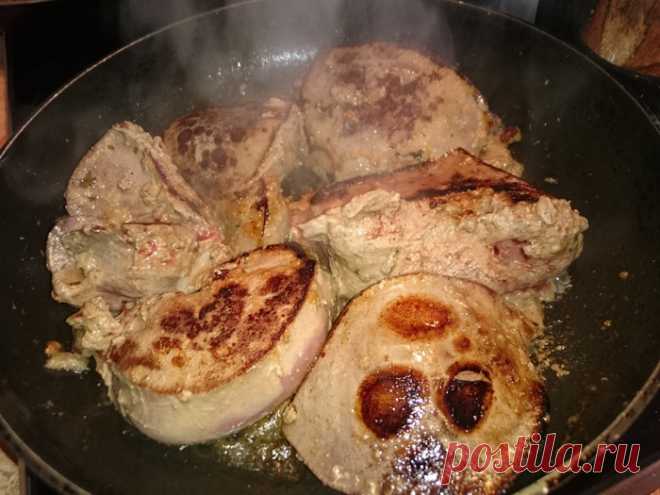 Печенка со сковороды