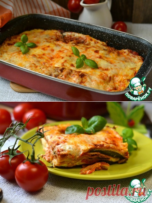 Баклажановая запеканка а-ля лазанья - кулинарный рецепт