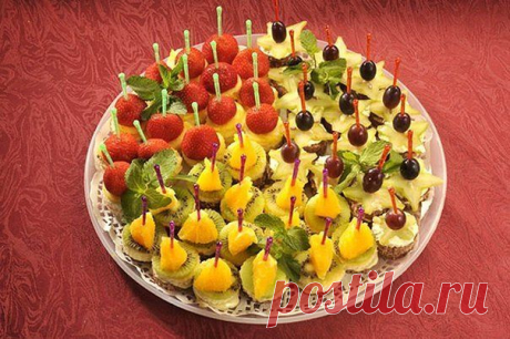 Варианты подачи закусок