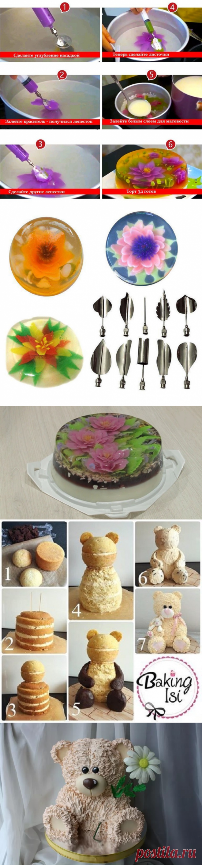 Вкусный и красивый 3Д торт своими руками — желейный, кремовый, детский, из мастики, в форме фигуры мишки Тедди, собаки, мамонтенка, львенка, машины с цветами: лучшие пошаговые рецепты, фото, видео, схемы изготовления, мастер-классы по оформлению