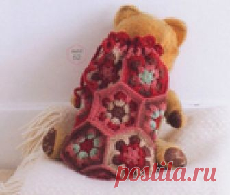 Вяжем мешочек мотивами африканский цветок