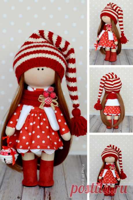 Baby Art Doll Decor Soft Doll Handmade Fabric Doll Poupée | Etsy