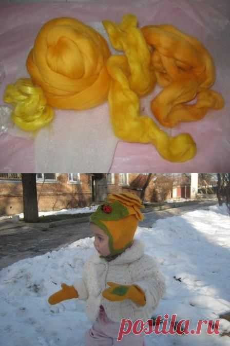 Мастер-Класс. Валяем шапочку Розу - Ярмарка Мастеров - ручная работа, handmade