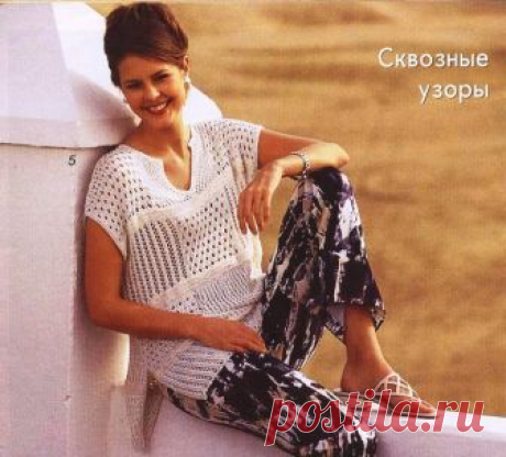 Туника из ажурных лоскутков (техника &quot;вязанный пэчворк&quot;). Спицами. / Обсуждение на LiveInternet - Российский Сервис Онлайн-Дневников