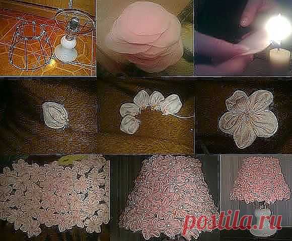 Цветочный абажур..
