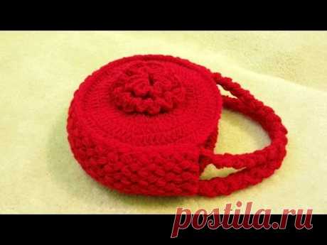 CROCHET How to #Crochet Flower Handbag Purse #TUTORIAL #120