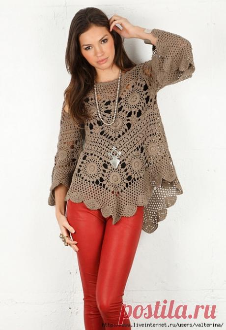 Платья, туники из мотивов, бабушкин квадрат | Записи в рубрике Платья, туники из мотивов, бабушкин квадрат | Дневник AidaAngel