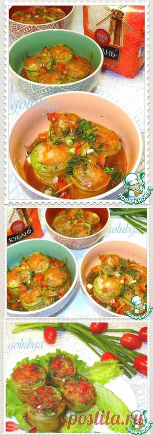 Рулетики из кабачков с рисом - кулинарный рецепт