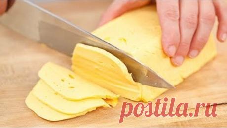 Домашний твердый сыр по очень легкому рецепту.