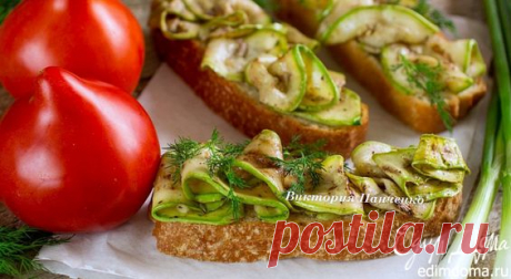 Кабачки-гриль в маринаде (антипасти)