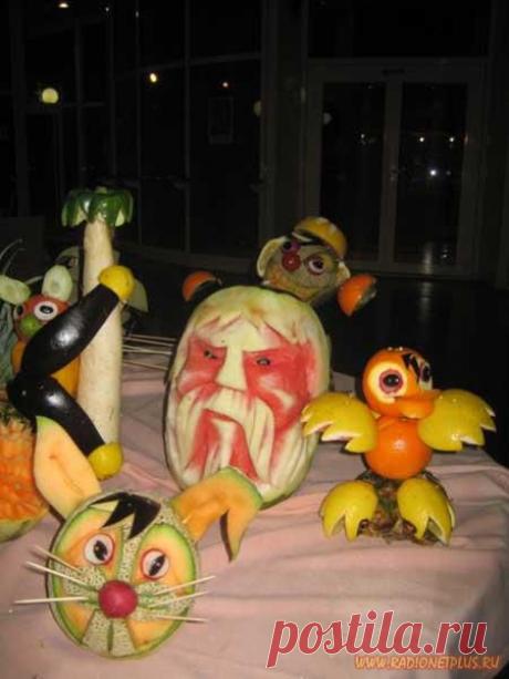 Искусство из ягод и овощей.. | Хитрости Жизни