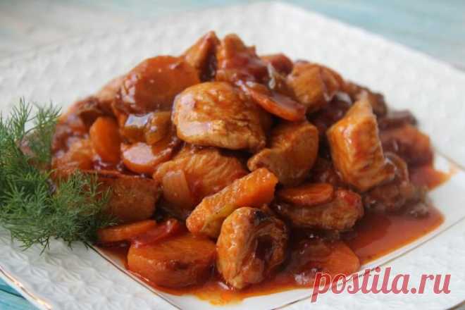 Индейка, тушенная с овощами | Fresh.ru домашние рецепты | Яндекс Дзен