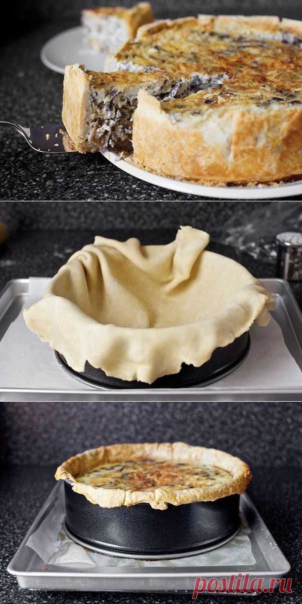 “Очень грибной” пирог