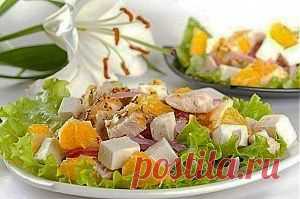 Салат с апельсинами, куриным филе и сыром фета - "Готовим вместе" - olga.osipova.71@bk.ru - Почта Mail.Ru