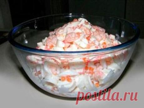 Салат «Нептун» с крабовыми палочками | Рыба в духовке — рецепты