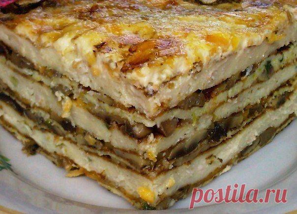 Мясной торт