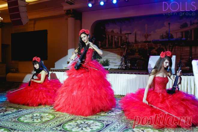 Инструментальное шоу Violin Group DOLLS на праздничном мероприятии в гостинице Radisson