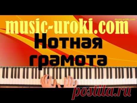 Урок фортепиано 10. Нотная грамота.