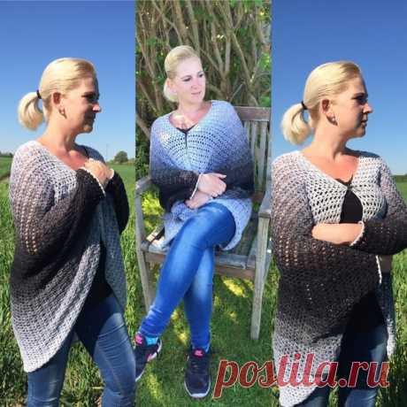 Jacke häkeln // leichte Damen + Kinderjacke